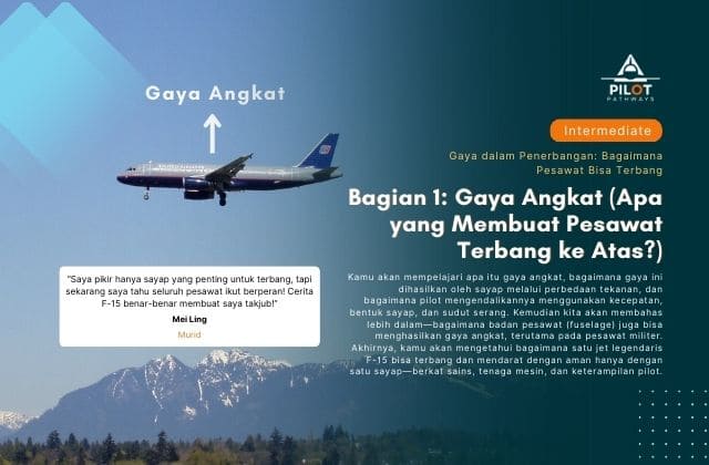 Bagian 1 Gaya Angkat (Apa yang Membuat Pesawat Terbang ke Atas)